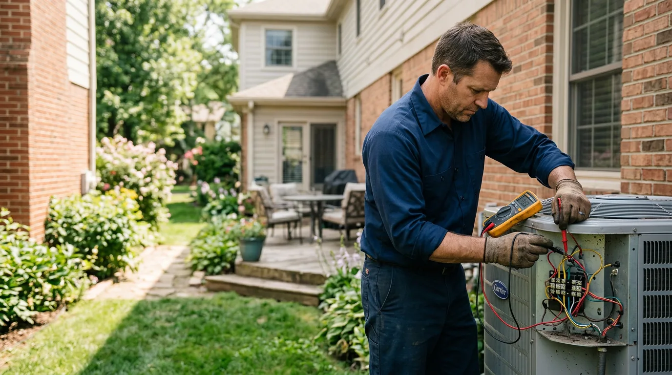 HVAC technician working near Windthorst, TX